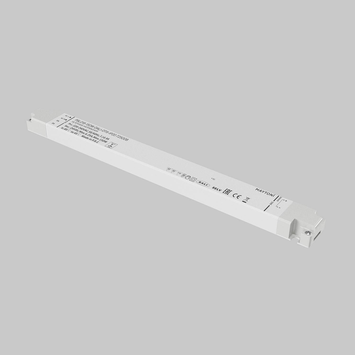 Источник напряжения 24В Dali DT6 150Вт IP 20 Maytoni Источники напряжения DALI 725008 Источник напряжения 24В Dali DT6 150Вт IP 20 Maytoni Источники напряжения DALI 725008