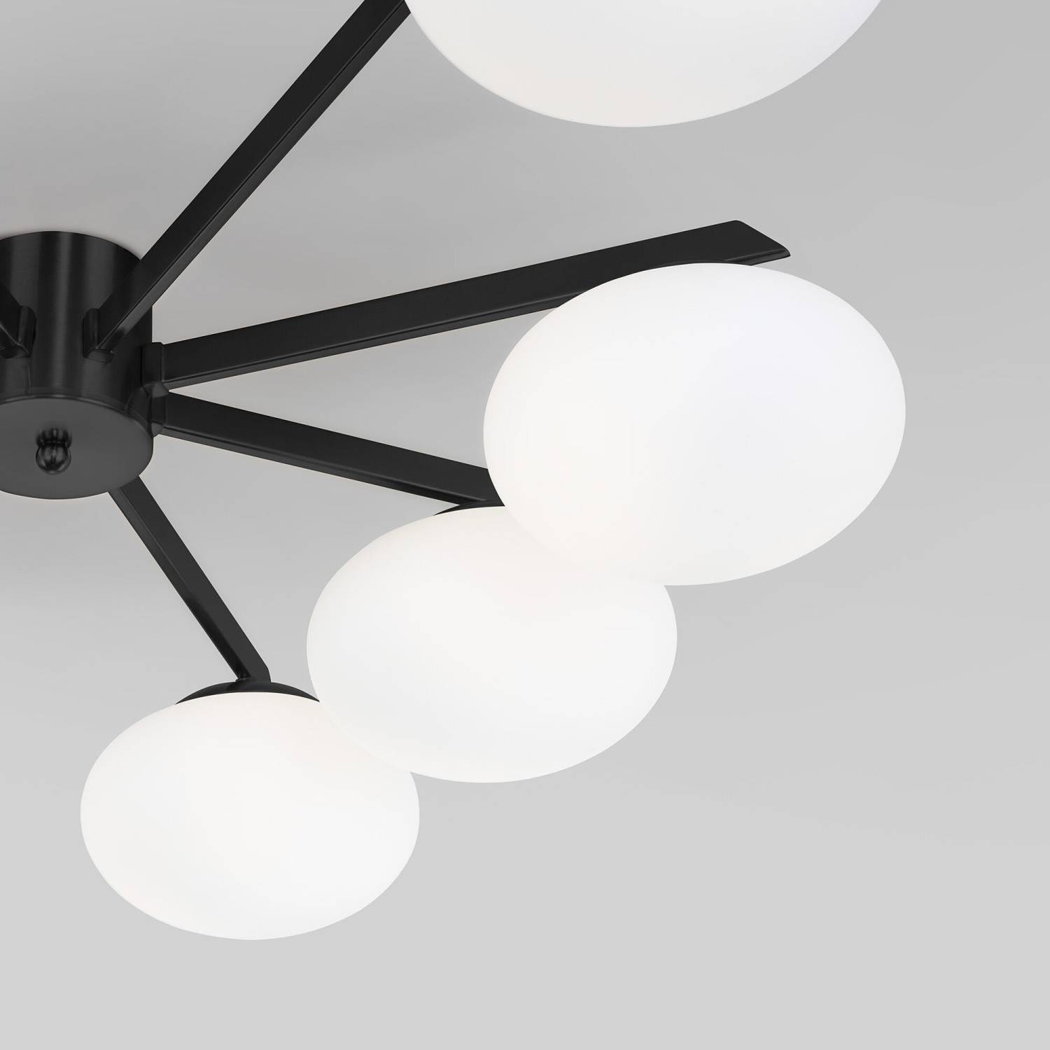 Потолочная люстра Eurosvet Opaline 70220/8 черный Smart