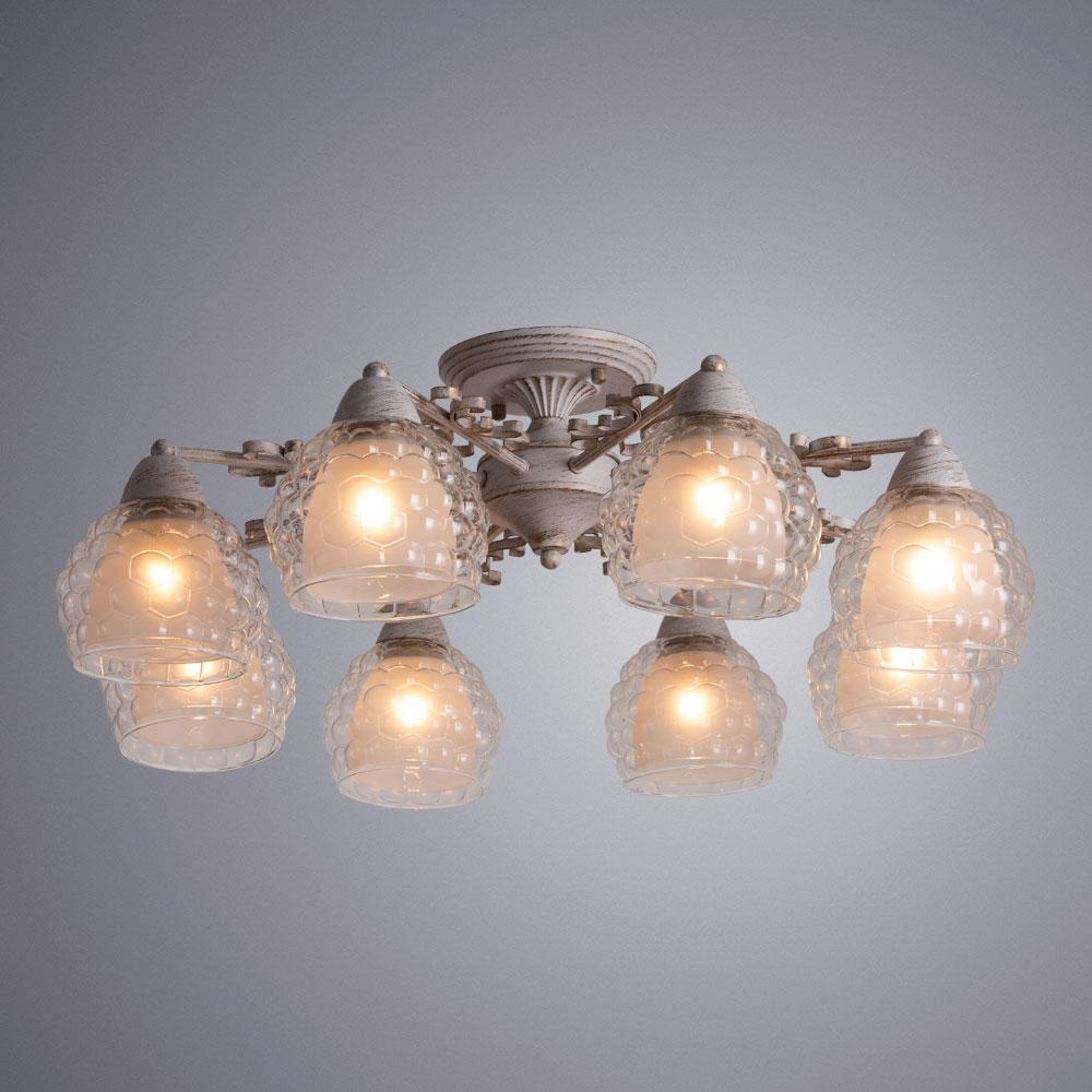 Потолочная люстра Arte Lamp Malina A7695PL-8WG Потолочная люстра Arte Lamp Malina A7695PL-8WG