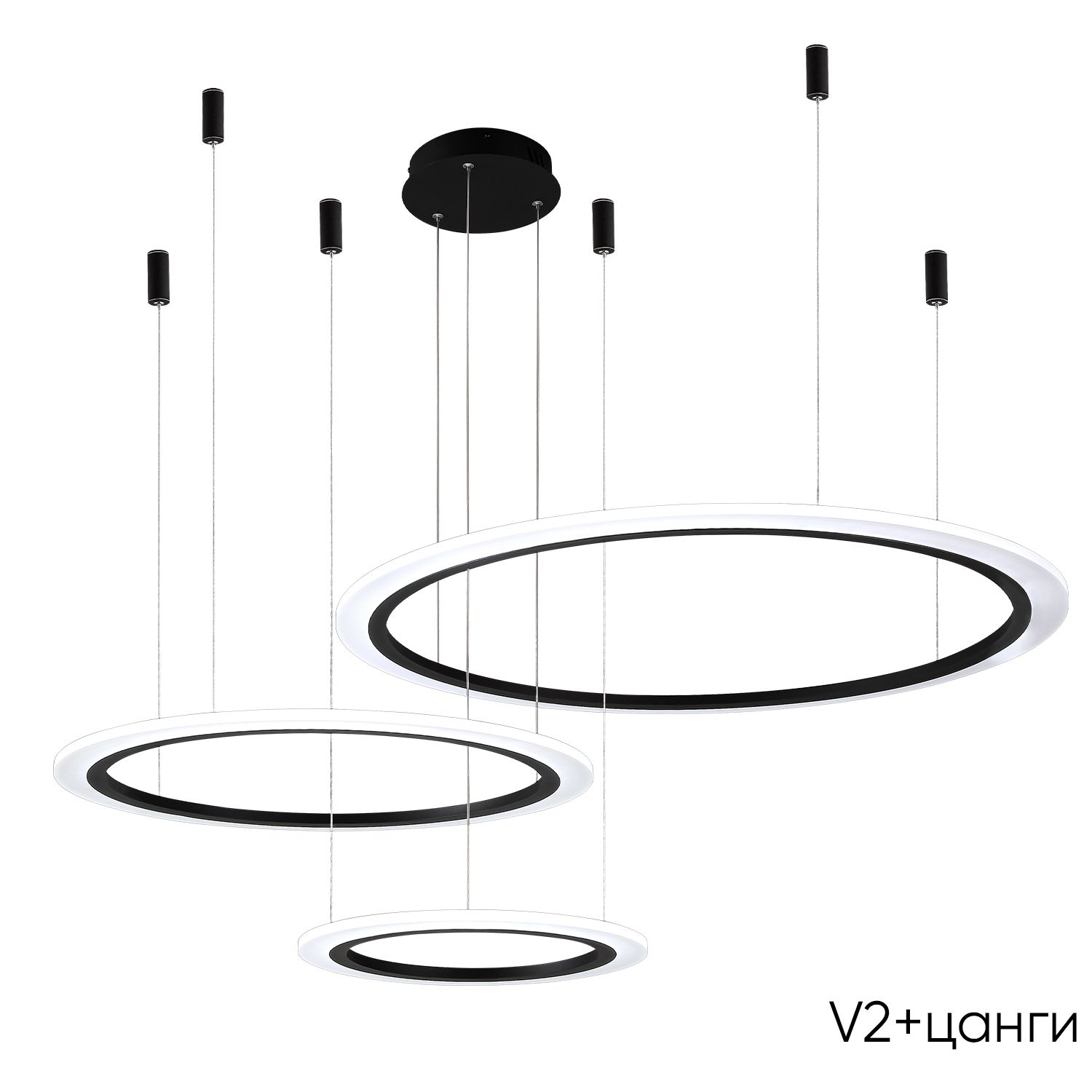 Подвесная люстра Crystal Lux Manzana MANZANA SP67W LED BLACK