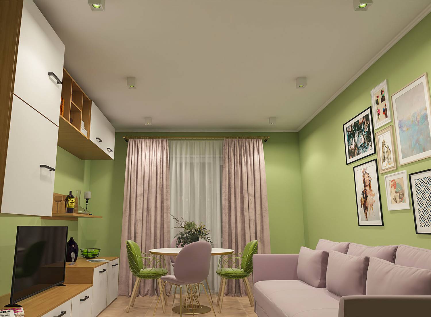 Накладной светильник Denkirs DK3030 DK3080-WH+GR