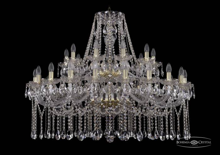 Подвесная хрустальная люстра 1413 Bohemia 1413/20+10/400/2d G