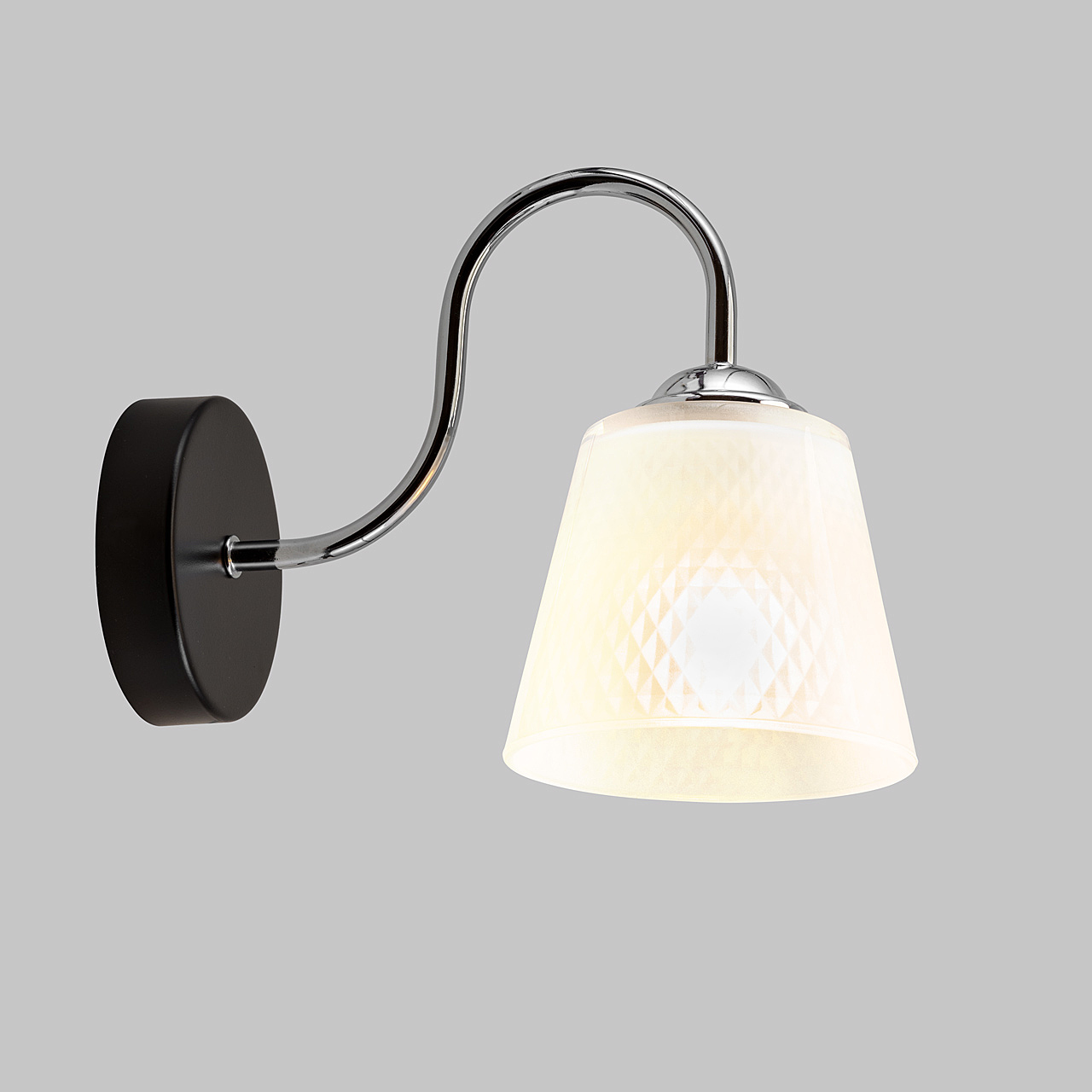 Бра настенное 1*60Вт Е27 MD.51941-1-W-BK+СH