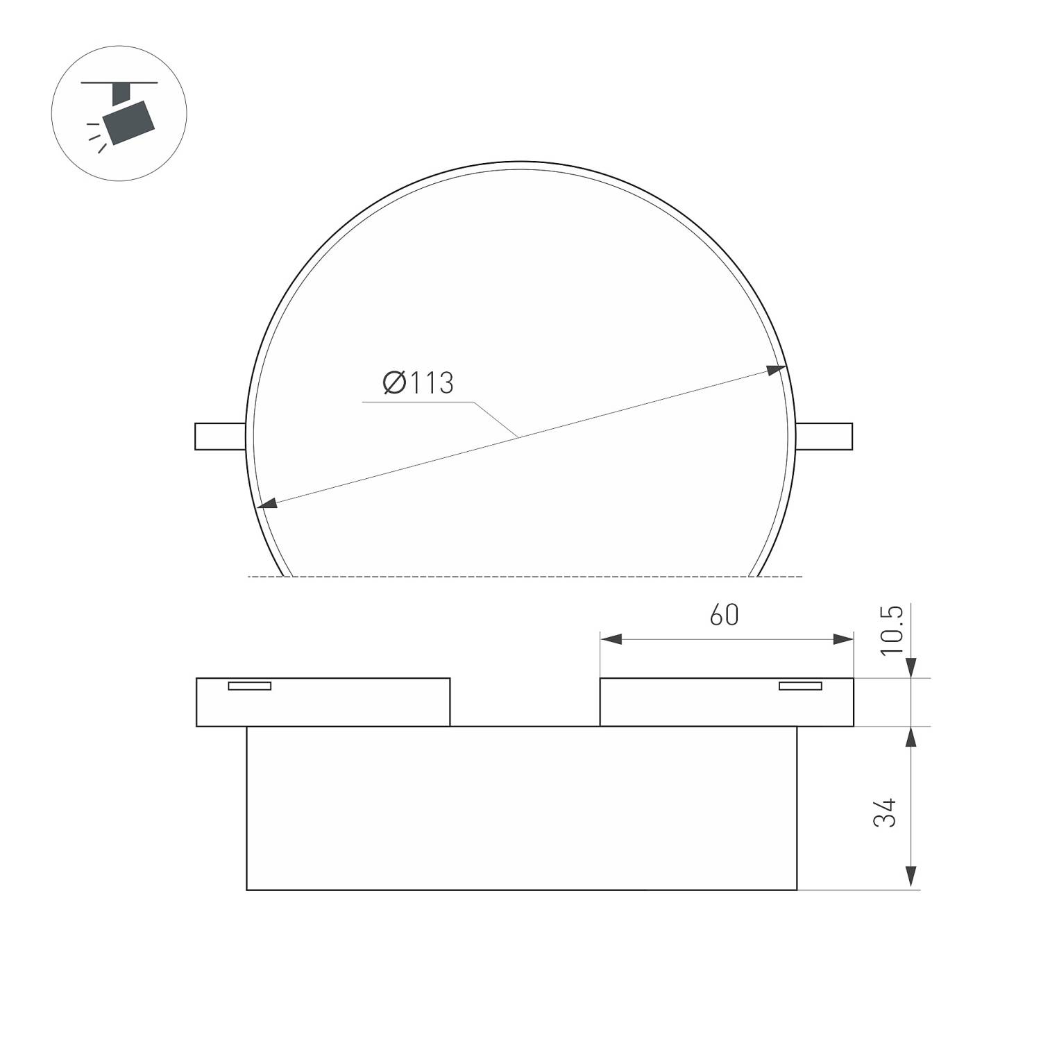 Трековый светильник Arlight Mag-Microcosm 043263