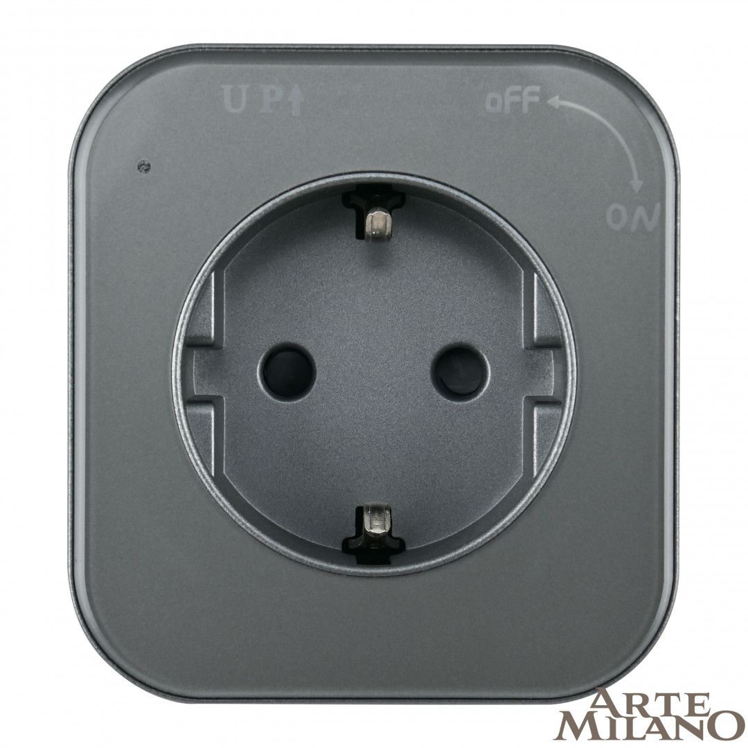Трековая розетка Arte Milano Am-track-sockets 380022TS/ES Grey