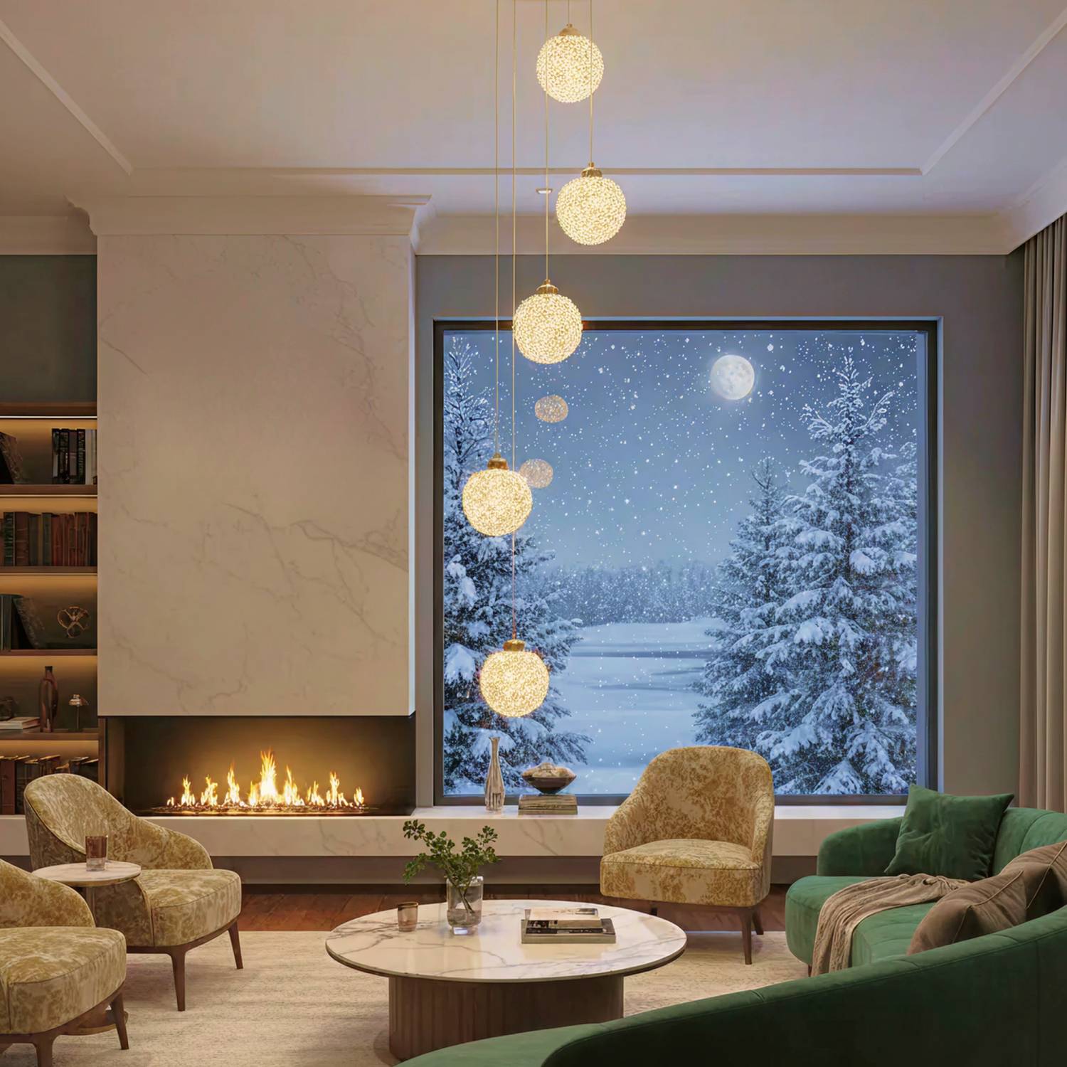 Люстра каскадная Citilux Cloudy CL323052