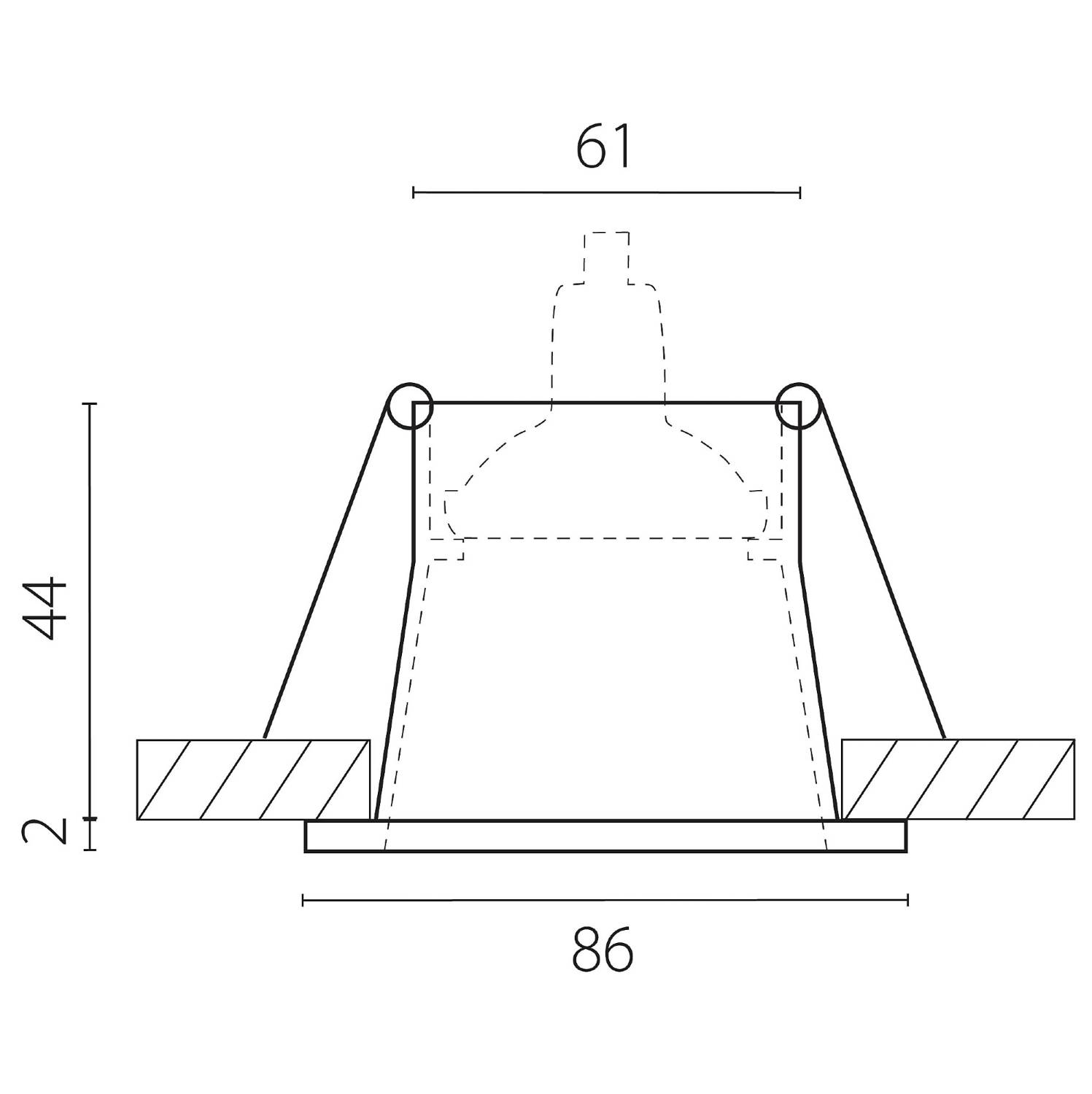 Встраиваемый светильник Lightstar Levigo Base 010057