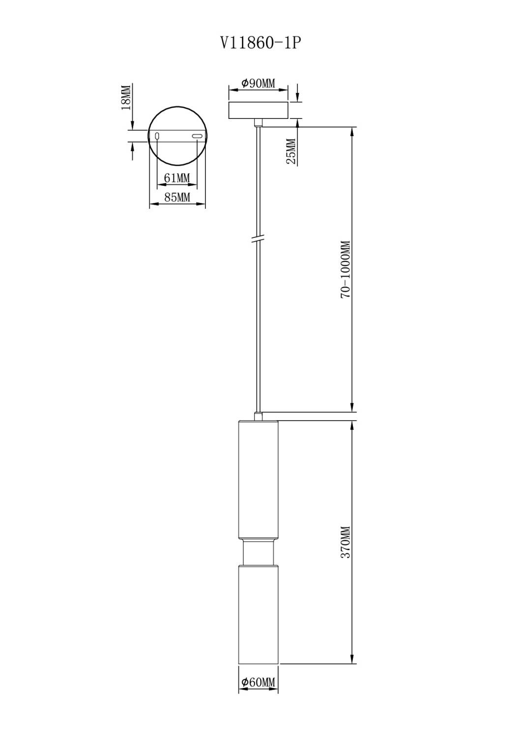 Светильник подвесной Moderli Telma V11860-1P