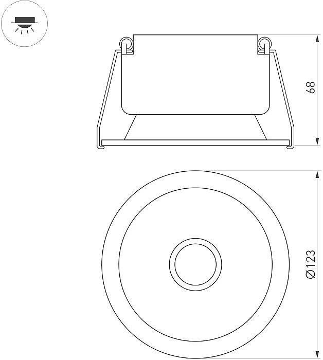 Встраиваемый светильник Arlight Harbor 048279