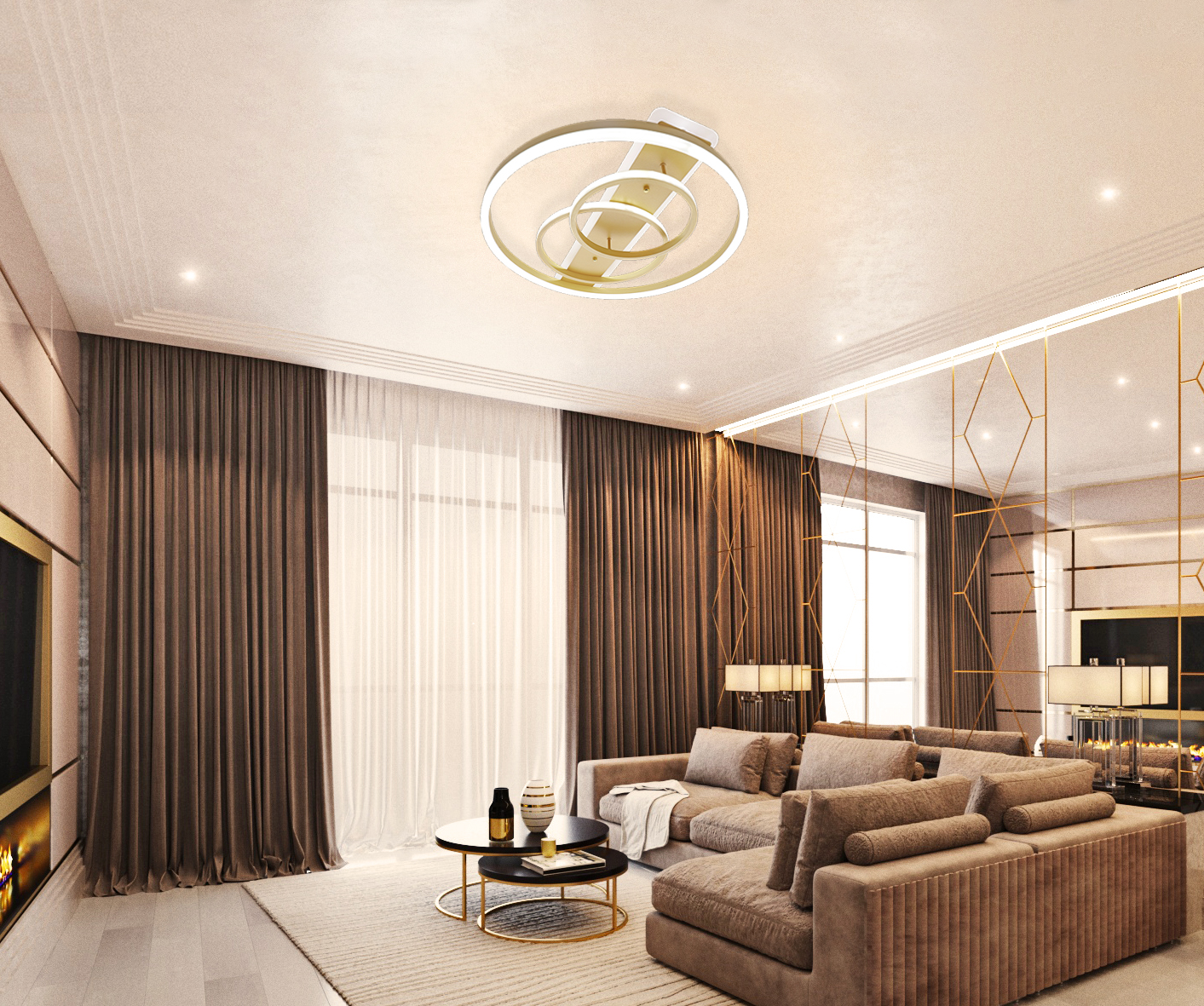 Потолочная люстра с пультом Led Lamps Natali Kovaltseva LED LAMPS 81302