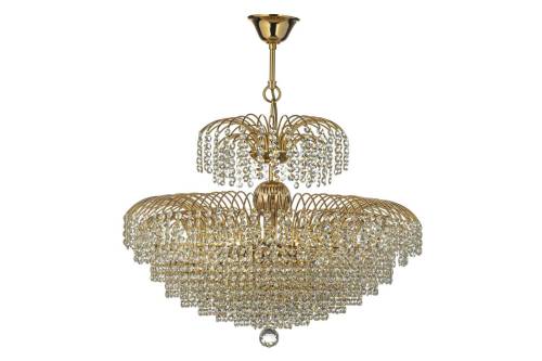 Подвесная хрустальная люстра Salentino Arti Lampadari Salentino E 1.5.60.100 G