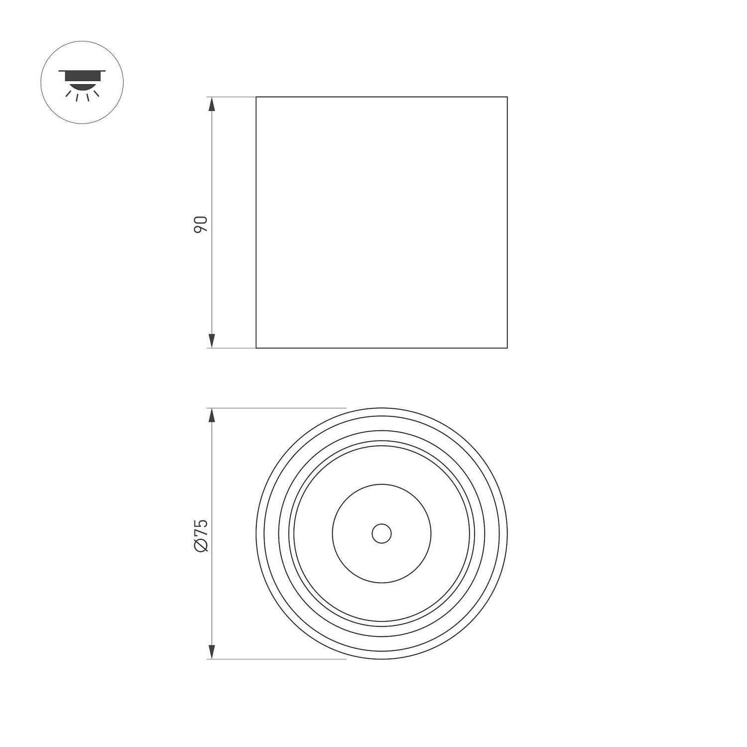 Накладной светильник Arlight Salt 039379
