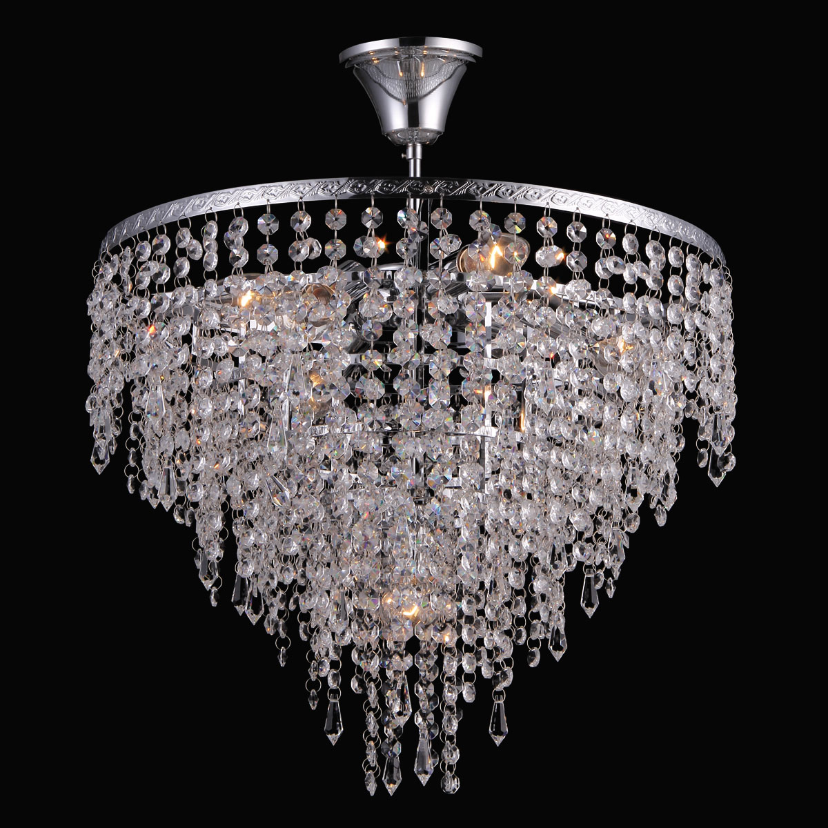 Потолочная люстра Natali Kovaltseva Nice NICE 70024-6+1C CHROME