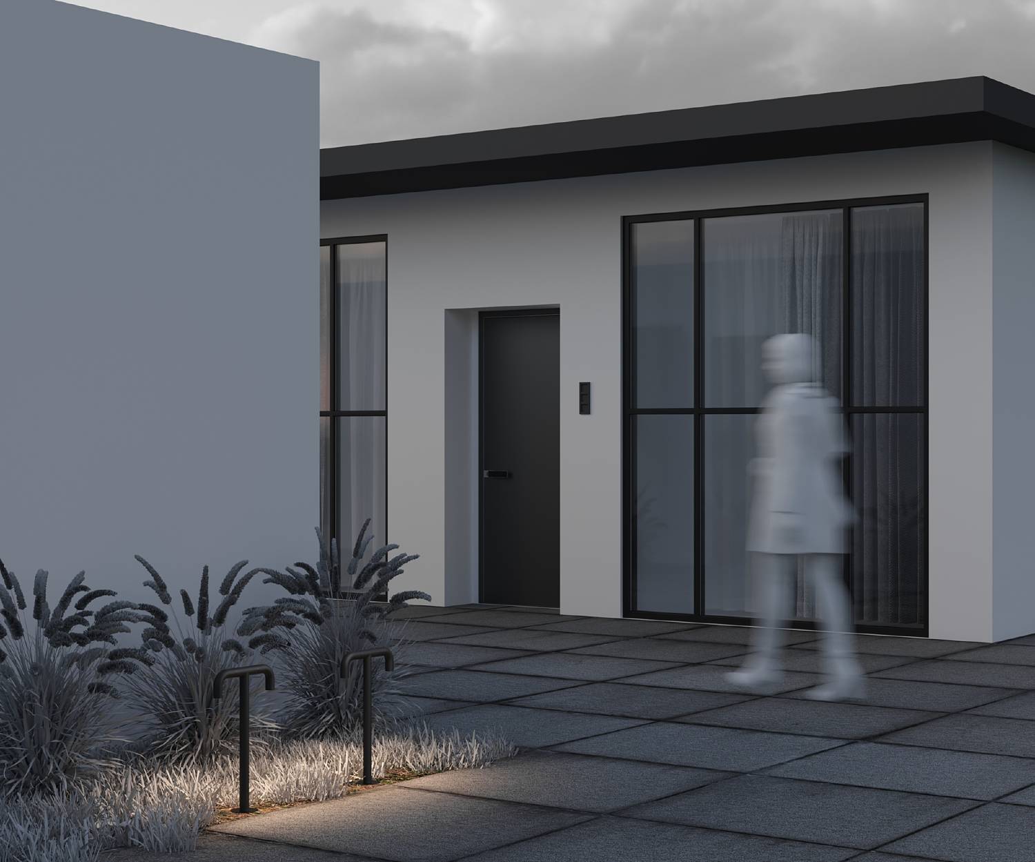 Уличный наземный светильник Maytoni Sleek O477FL-L4GF3K