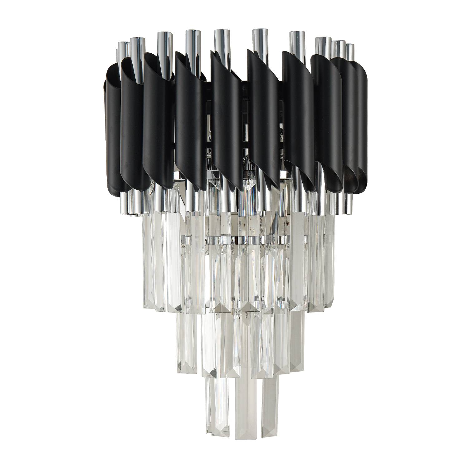 Настенное бра Natali Kovaltseva Darian DARIAN 76017/2W CHROME BLACK