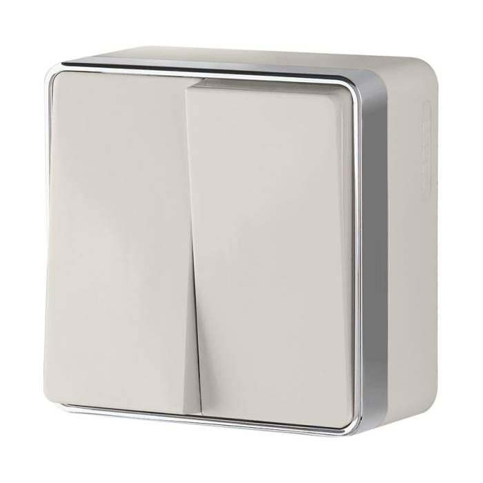 Выключатель Werkel W5020003/ Выключатель двухклавишный Gallant (слоновая кость)