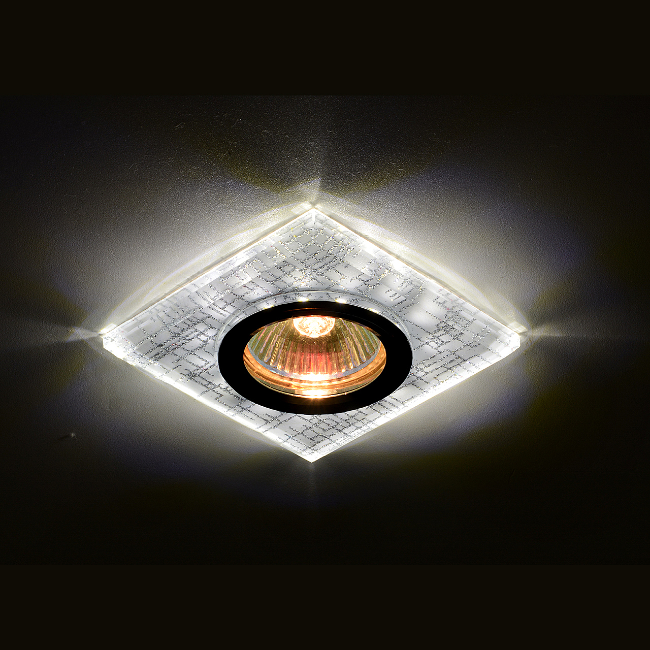 Светильник MR16+LED встраиваемый CH/WH+SILVER 35Вт+LED 3Вт IL.0026.2315