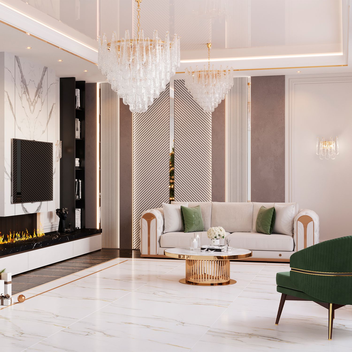 Настенное бра Crystal Lux Fontain FONTAIN AP2 GOLD