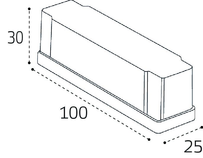 Монтажная коробка к трековой системе KREATOR Italline IT09-9024 black