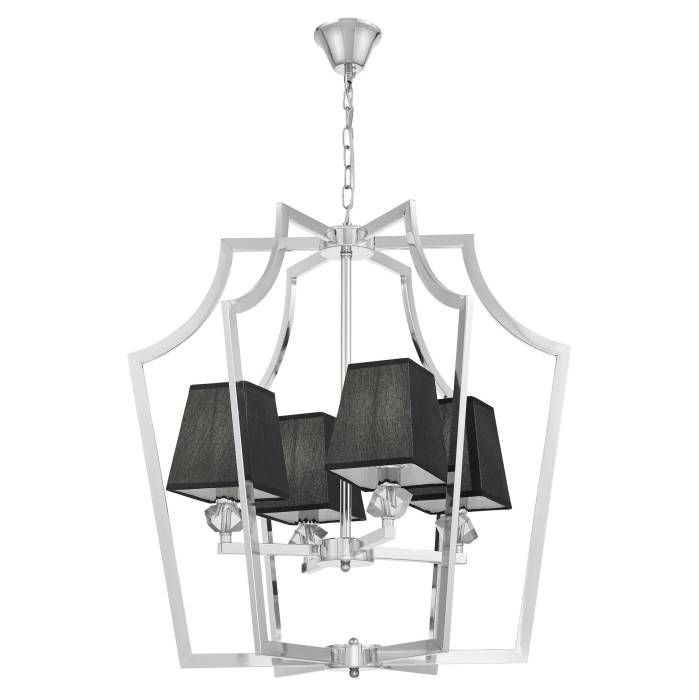 Подвесная люстра Lumina Deco LDP 1249-4 CHR+BK