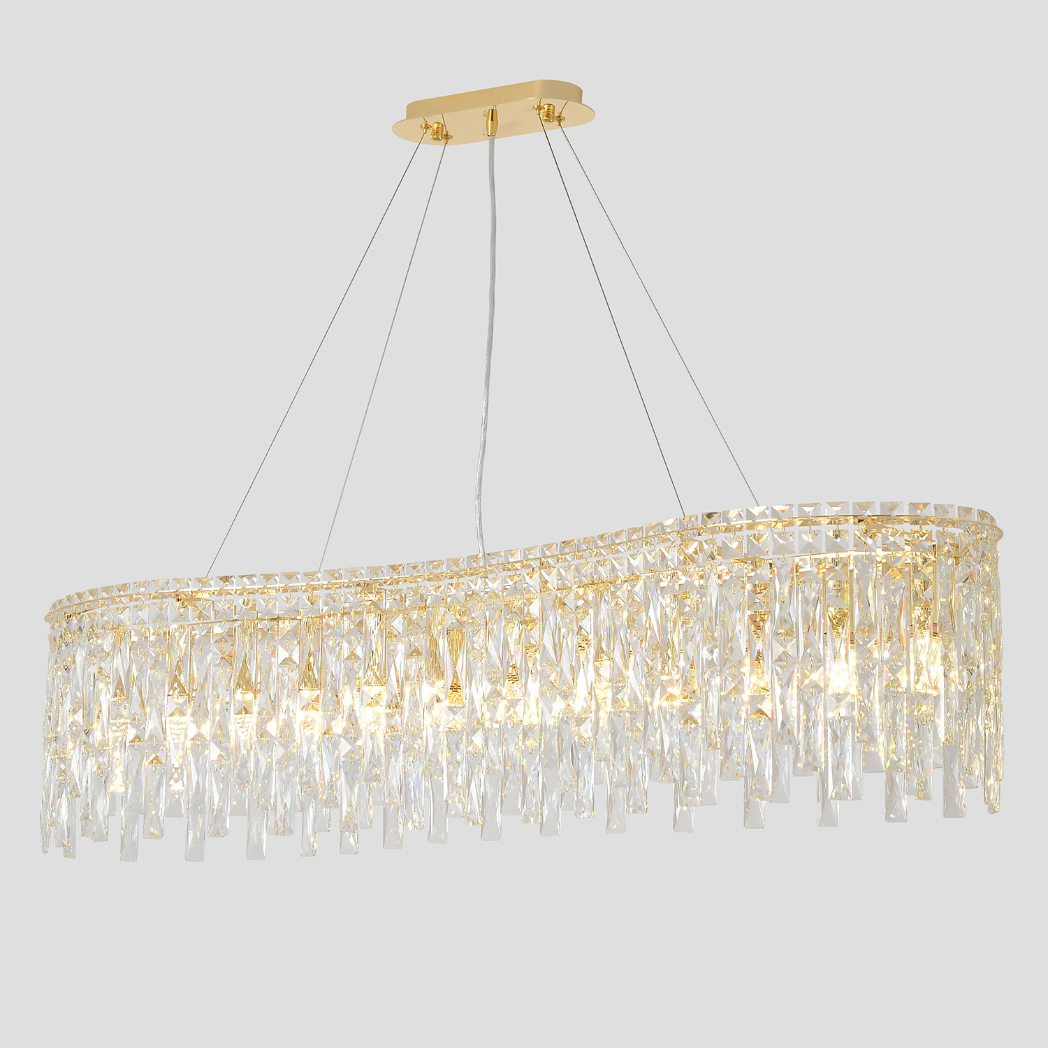 Подвесная люстра Crystal Lux Abril ABRIL SP12 L1200 GOLD