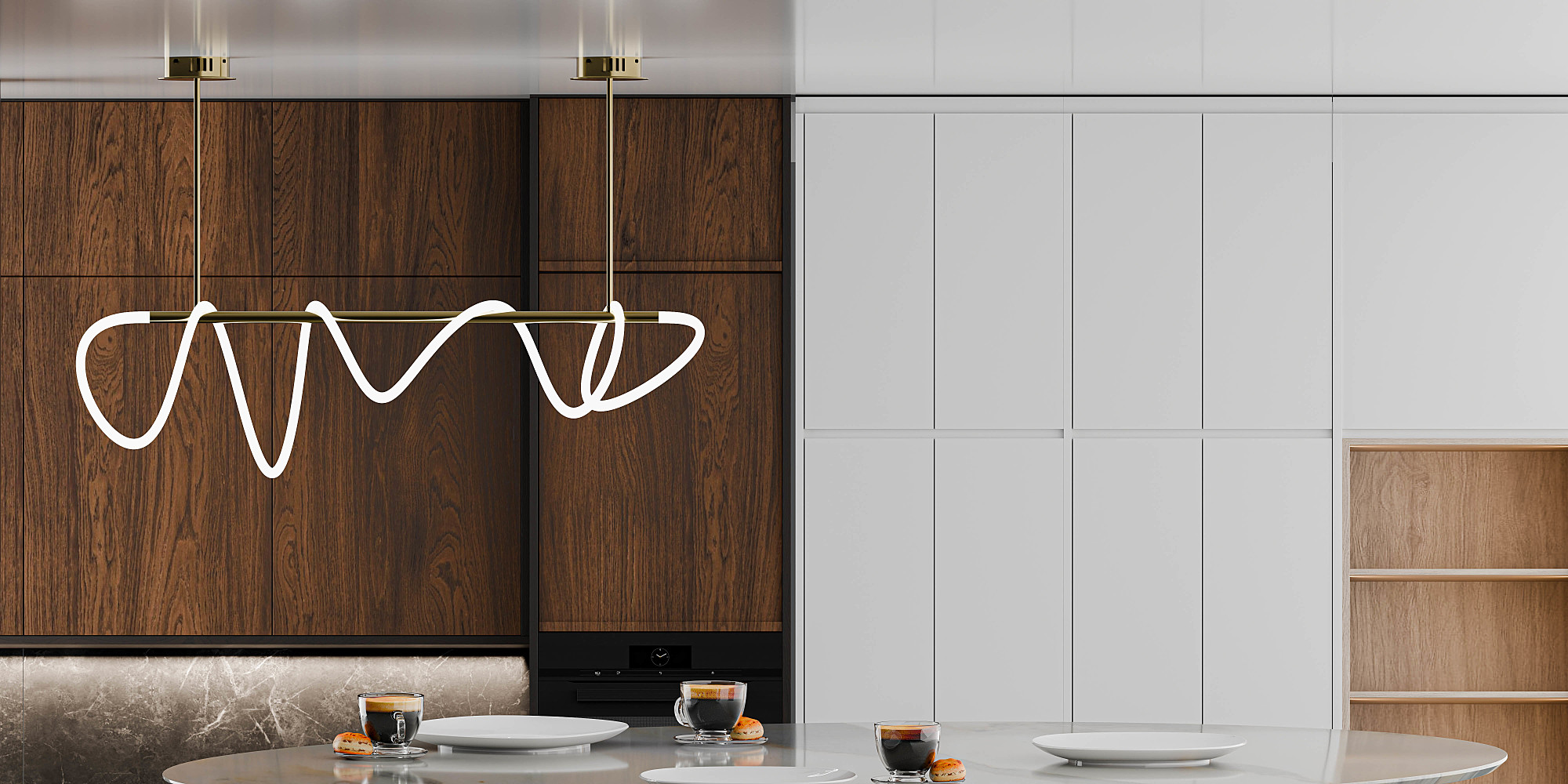 Подвесная люстра LIGHTERA Nyasa LE117L-150GA WIFI