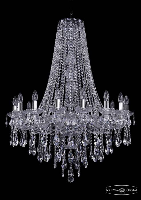 Подвесная хрустальная люстра 1415 Bohemia 1415/16/300/h-108 Ni