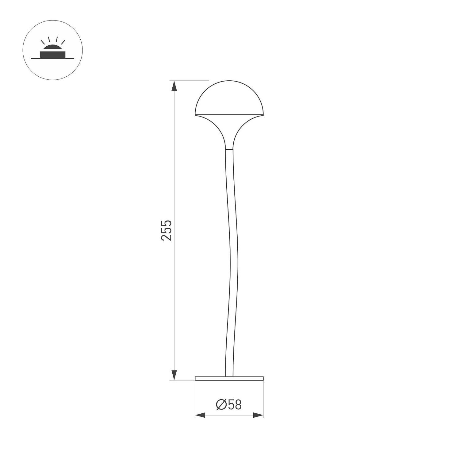 Грунтовый светильник Arlight Mucena 050668