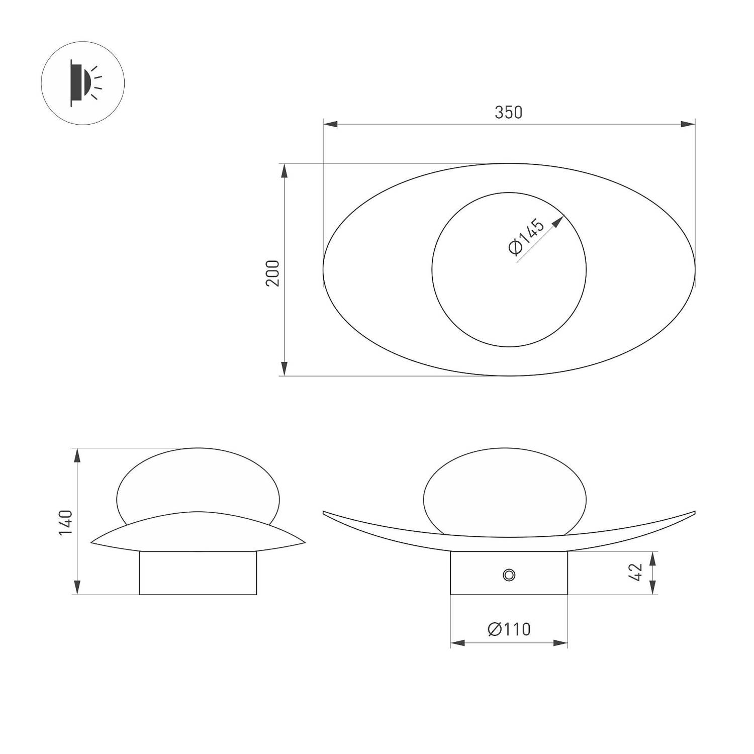 Настенный светильник Arlight Perlen 057586