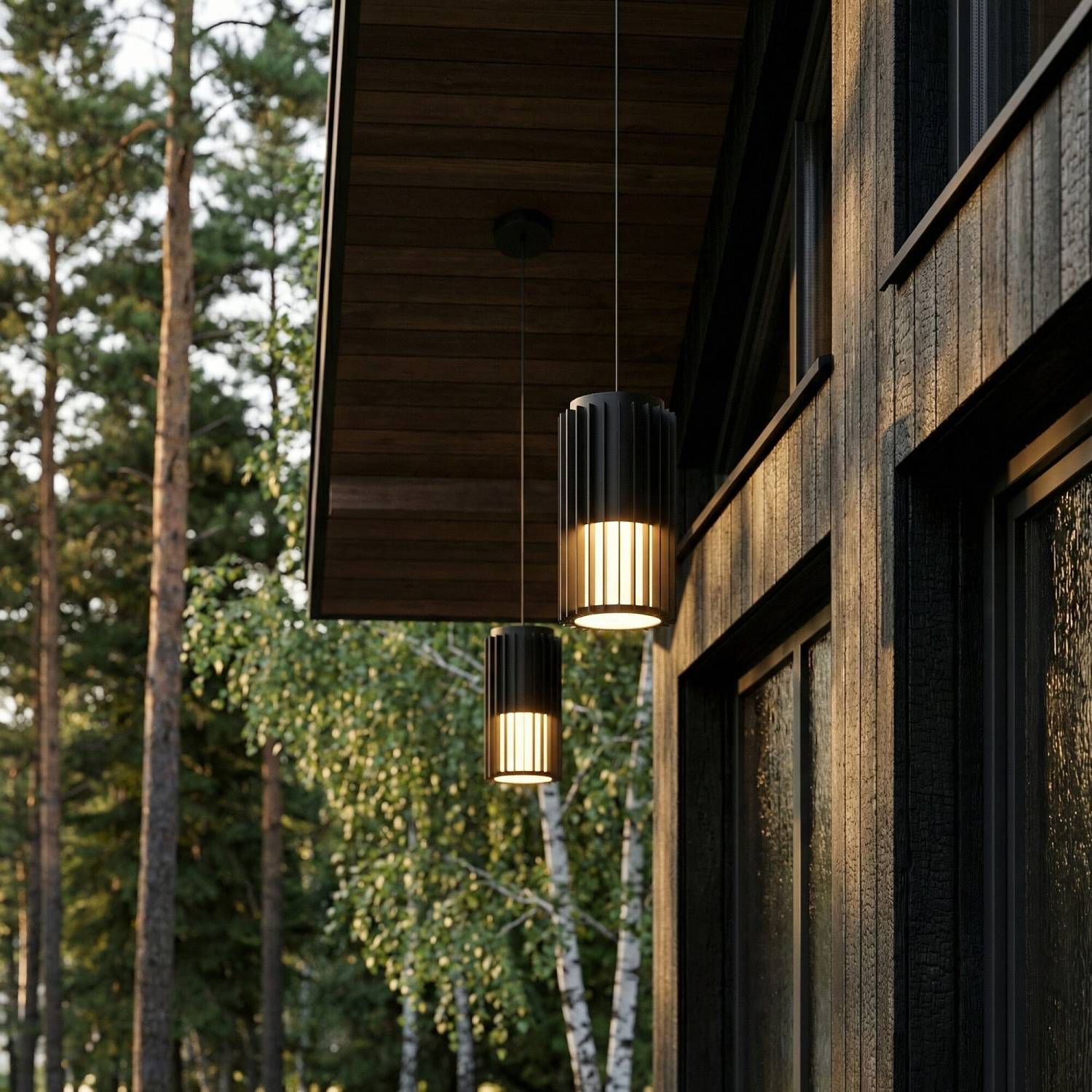 Уличный подвесной светильник Elektrostandard Entero Entero (35189/H) 3000K черный