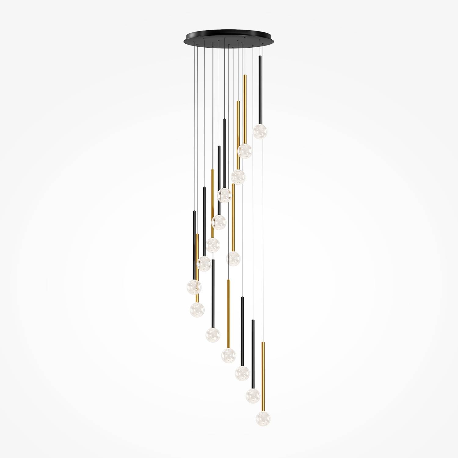 Люстра каскадная Maytoni Bubble dream MOD383PL-L40BBS3K