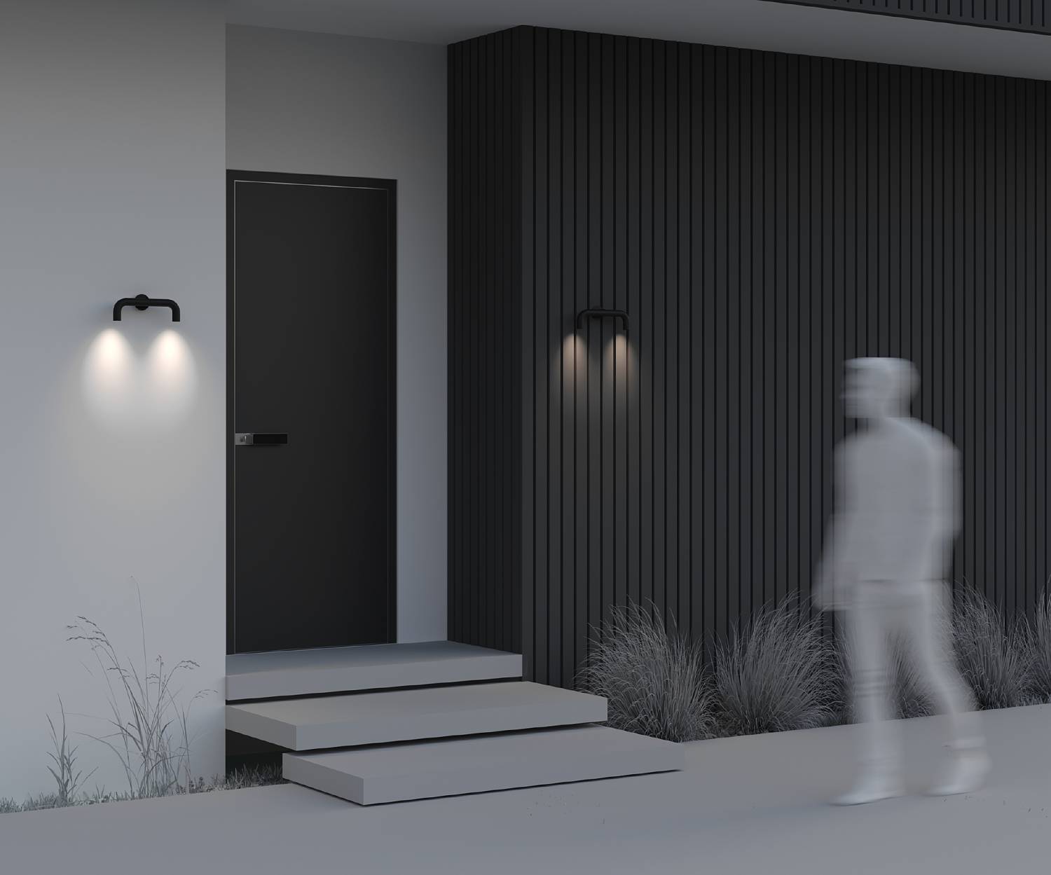 Уличный настенный светильник Maytoni Sleek O477WL-L4GF3K