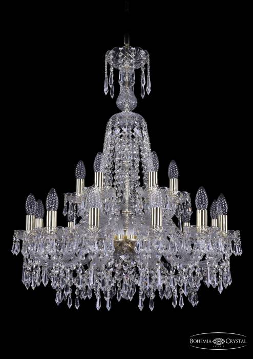 Подвесная хрустальная люстра 1403 Bohemia 1403/12+6/240/XL-80 G