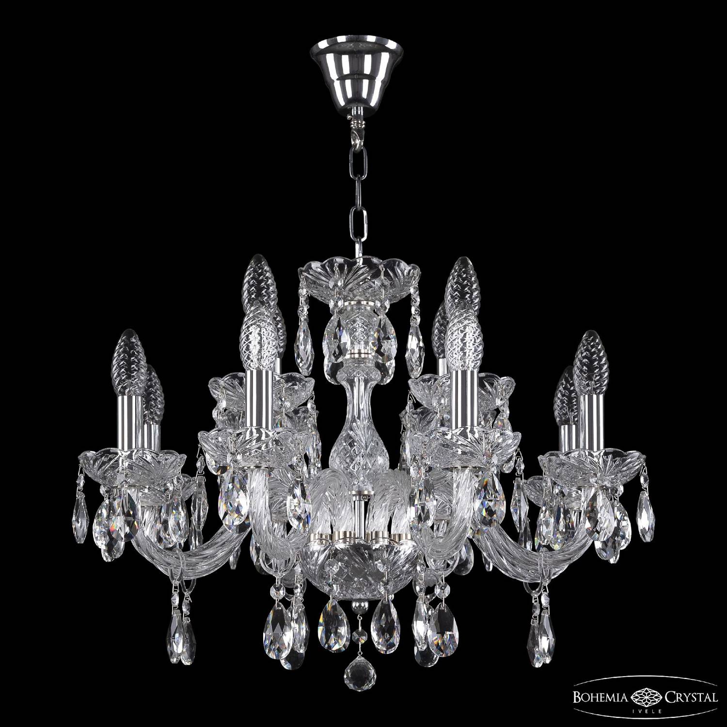 Подвесная люстра Bohemia 117 117/8+4/195 Ni