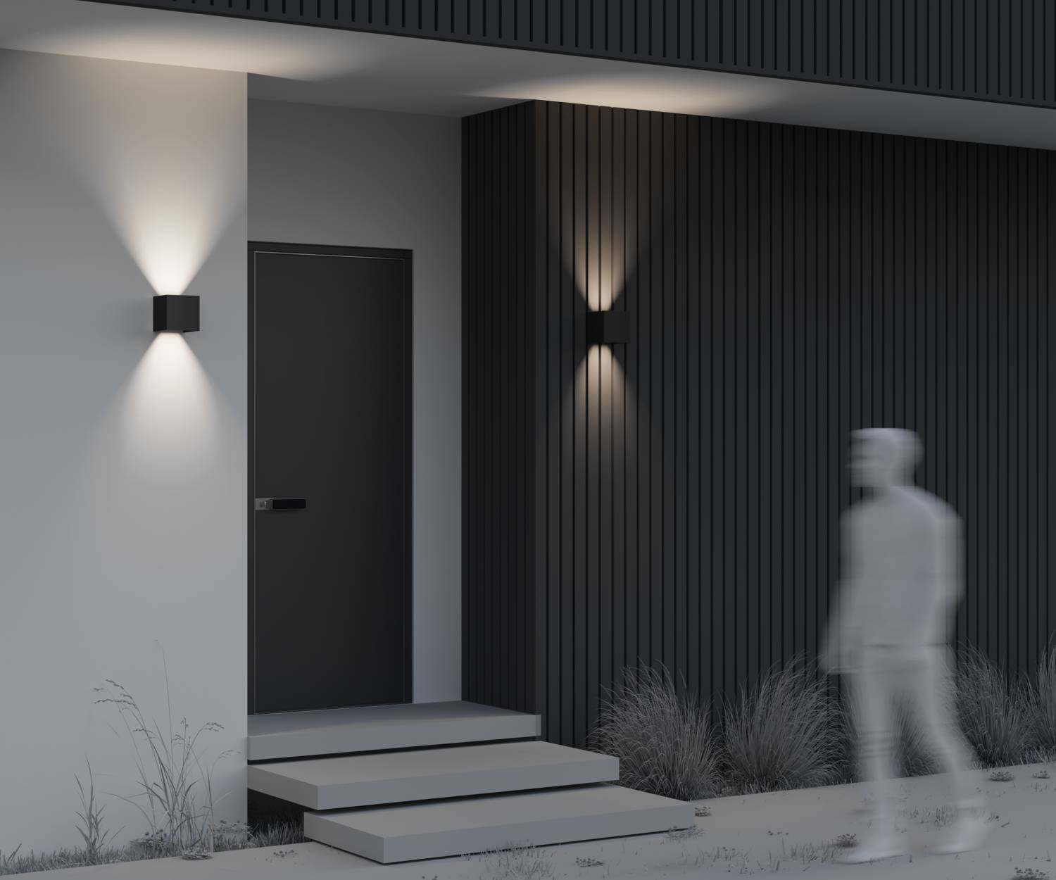 Уличный настенный светильник Maytoni Fulton O572WL-L20B3K