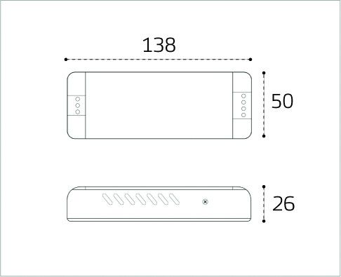 Блок питания к светодиодным лентам M04-509/510/511/512 Italline M04-513 ITA-24V-100W