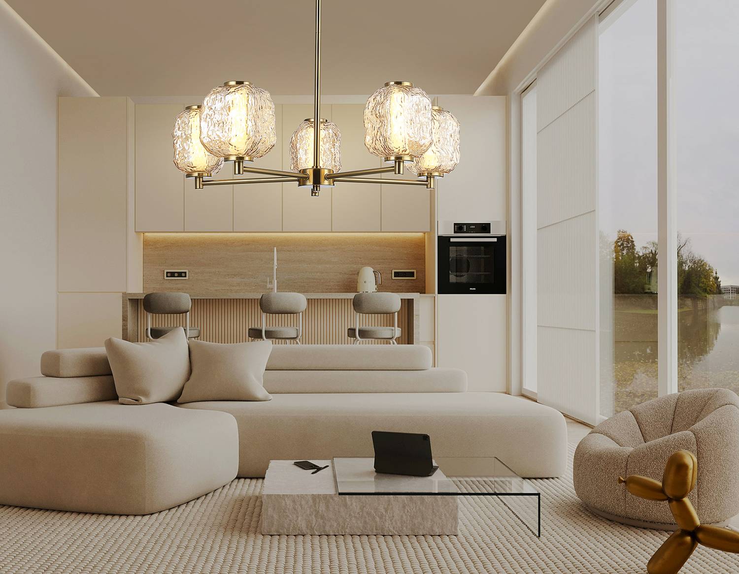 Люстра на штанге Ambrella Crystal LH30104