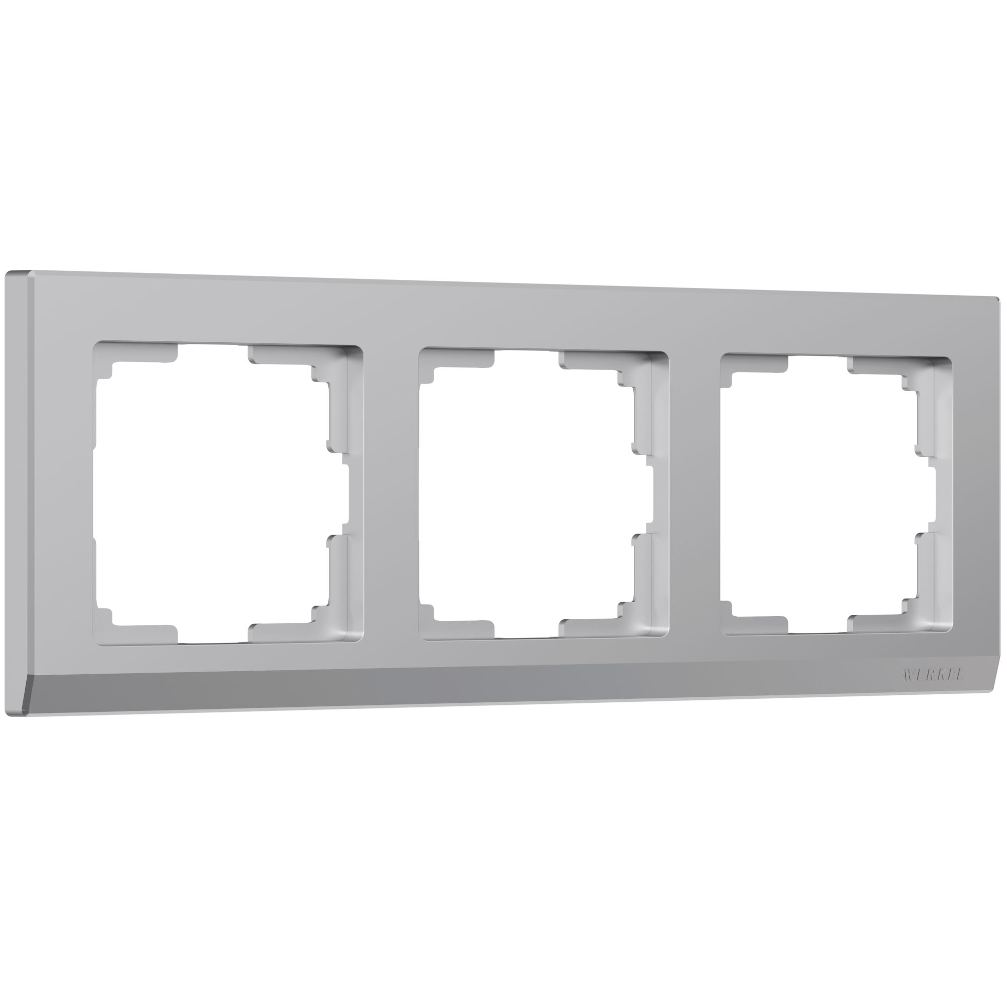 Рамка Werkel W0031806/ Рамка на 3 поста Stark (серебряный) Рамка Werkel W0031806/ Рамка на 3 поста Stark (серебряный)