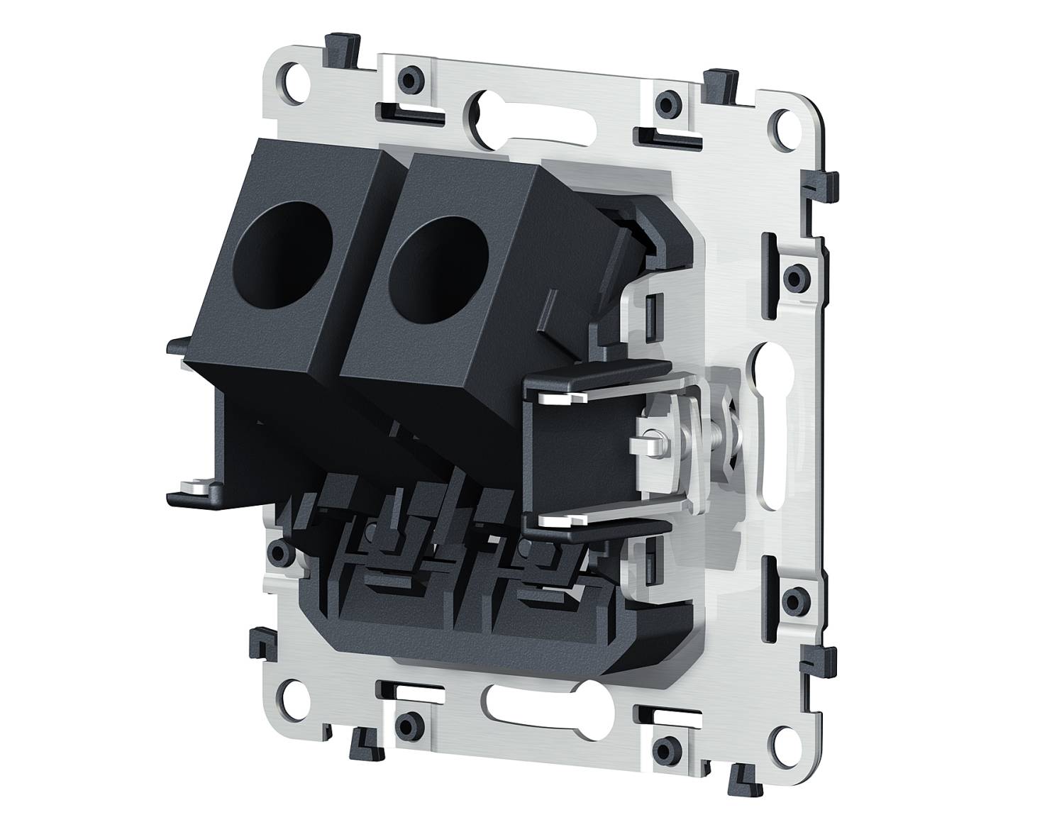 Механизм компьютерной двойной розетки RJ-45 Ambrella Volt QUANT VM189