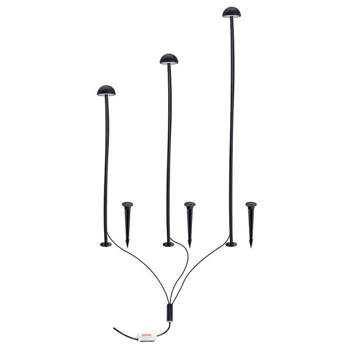 Грунтовый светильник Arte Lamp Motus A1081PA-3BK Грунтовый светильник Arte Lamp Motus A1081PA-3BK