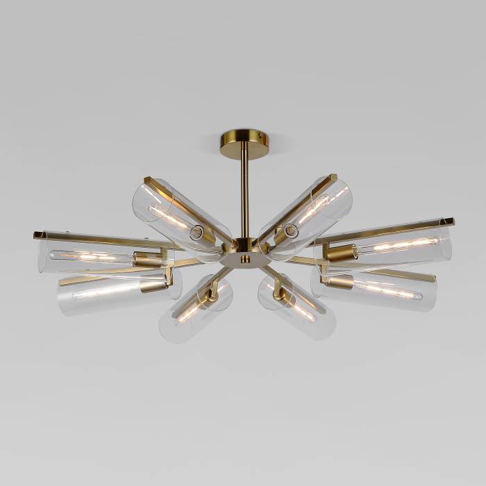 Потолочная люстра Eurosvet Trompeta 70144/8 латунь