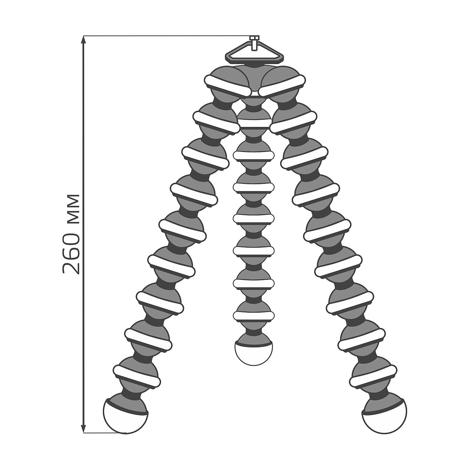 Гибкая тренога для установки кольцевого светильника Gauss RL101