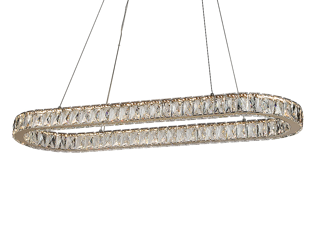 Подвесная люстра Newport Krista 8580/90 C oval gold