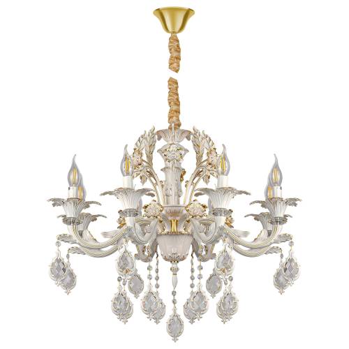 Подвесная люстра AM Group Cleopatra CLEOPATRA SP8 WH+GL
