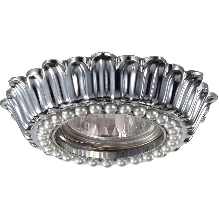 Встраиваемый светильник с узорами Pearl 370138 Novotech