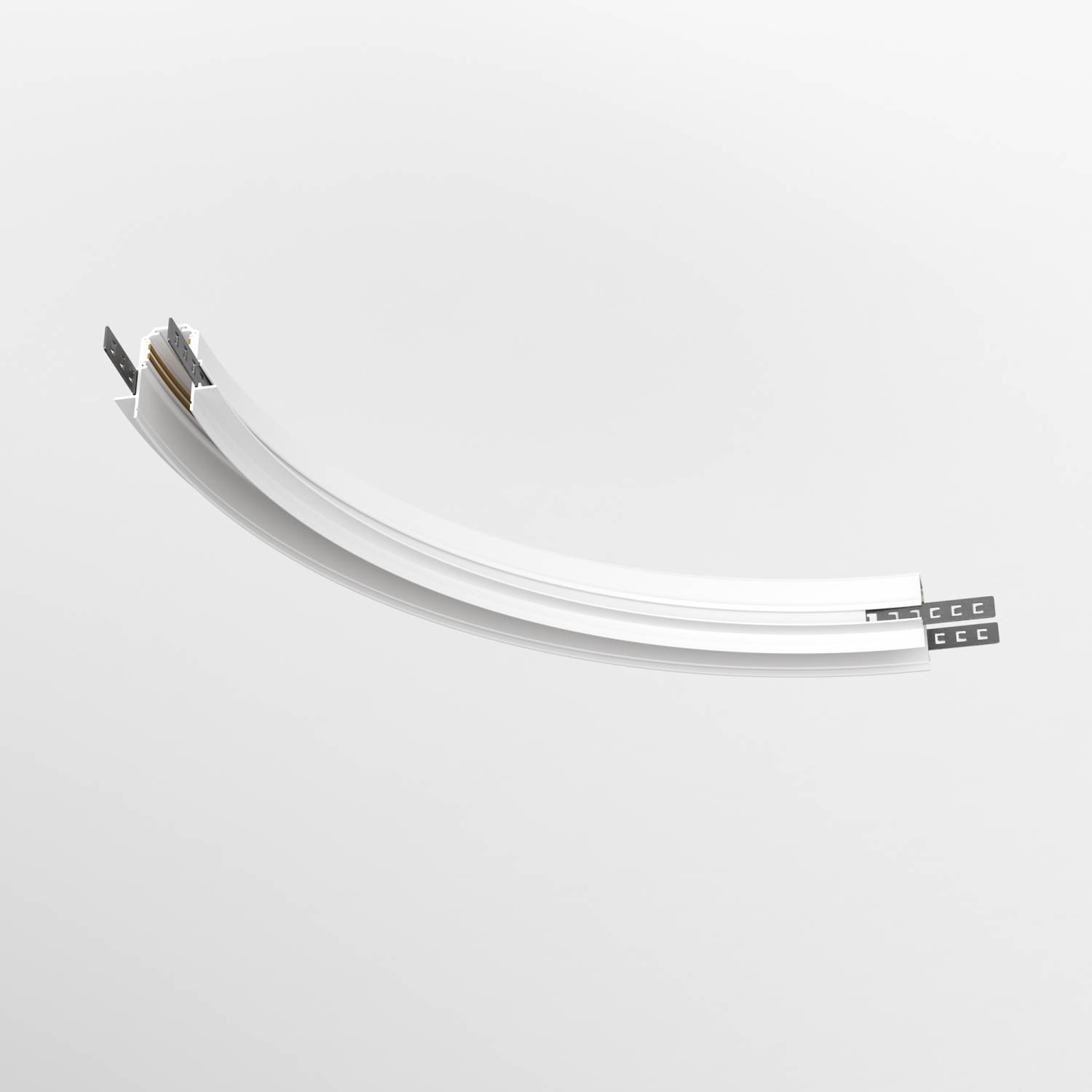 Коннектор радиусный R300 Exility встраиваемый под ГКЛ 12,5мм Maytoni Accessories for tracks Exility TRA044-angle.12W