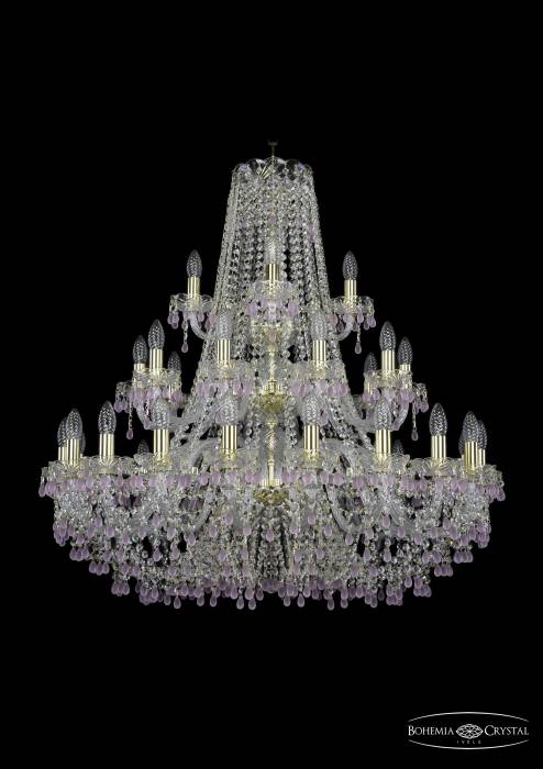Подвесная хрустальная люстра 1410 Bohemia 1410/20+10+5/360/3d G V7010