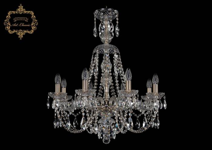 Подвесная хрустальная люстра 11.21 Art Classic 11.21.8.220.XL-77.Gd.Sp