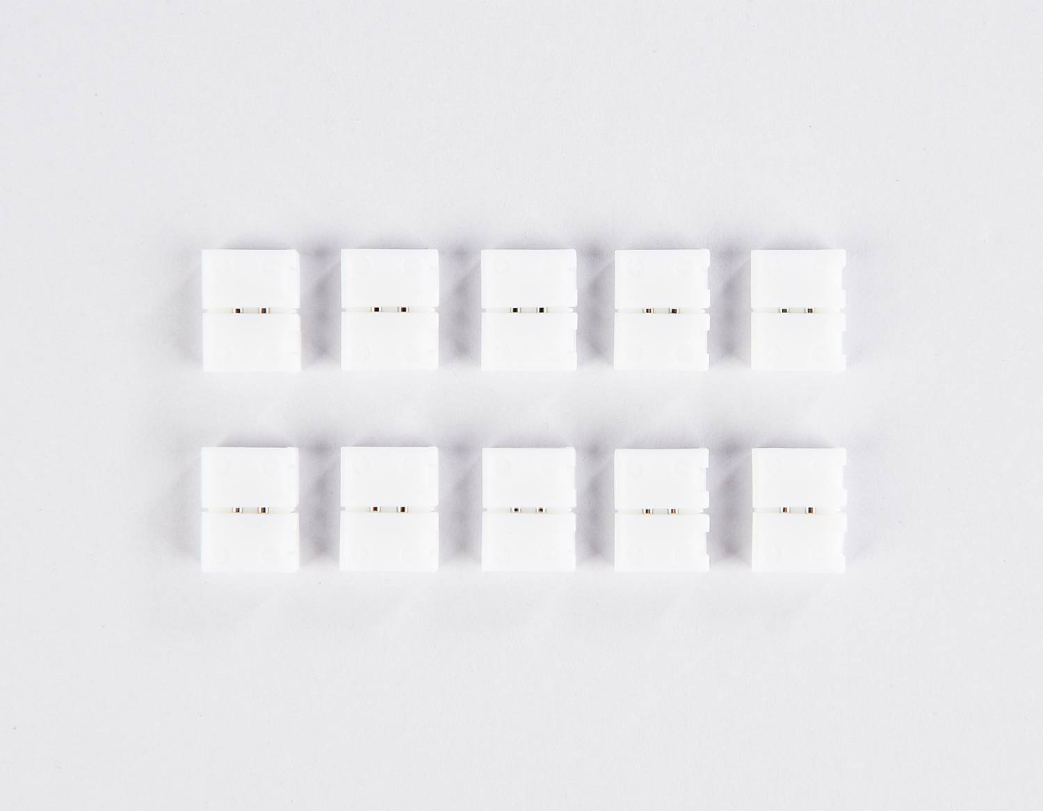 Cоединитель прямой 2835 12/24V (2 конт.) (10шт) Ambrella LED Strip GS6001