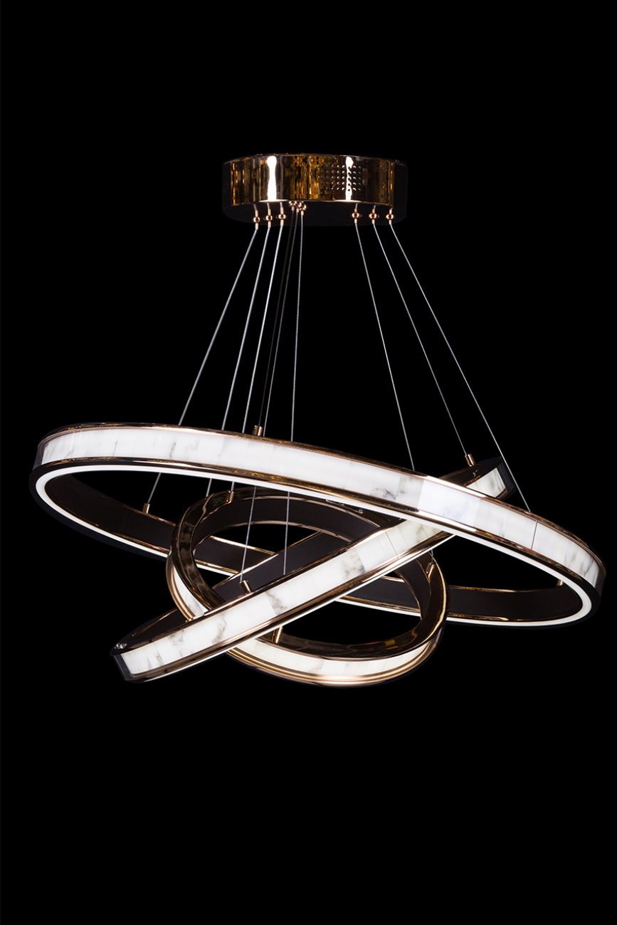 Подвесная люстра LEON Christine LE7702/800-3K Gold